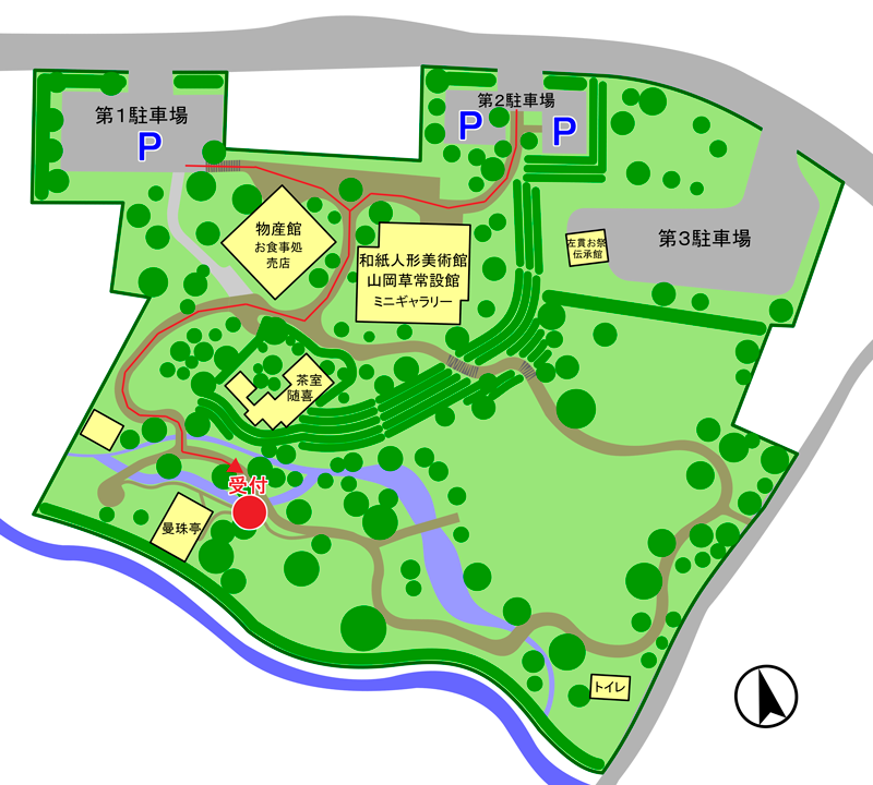 『奥久慈 茶の里公園 見取図』の画像