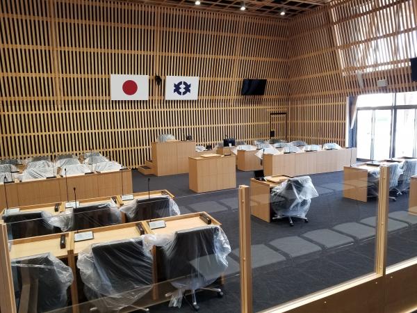 議会ホール棟1階議場