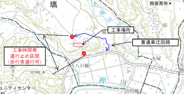 塙地区工事図