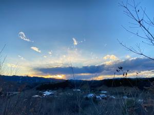 ふれあいの森夕焼け景色