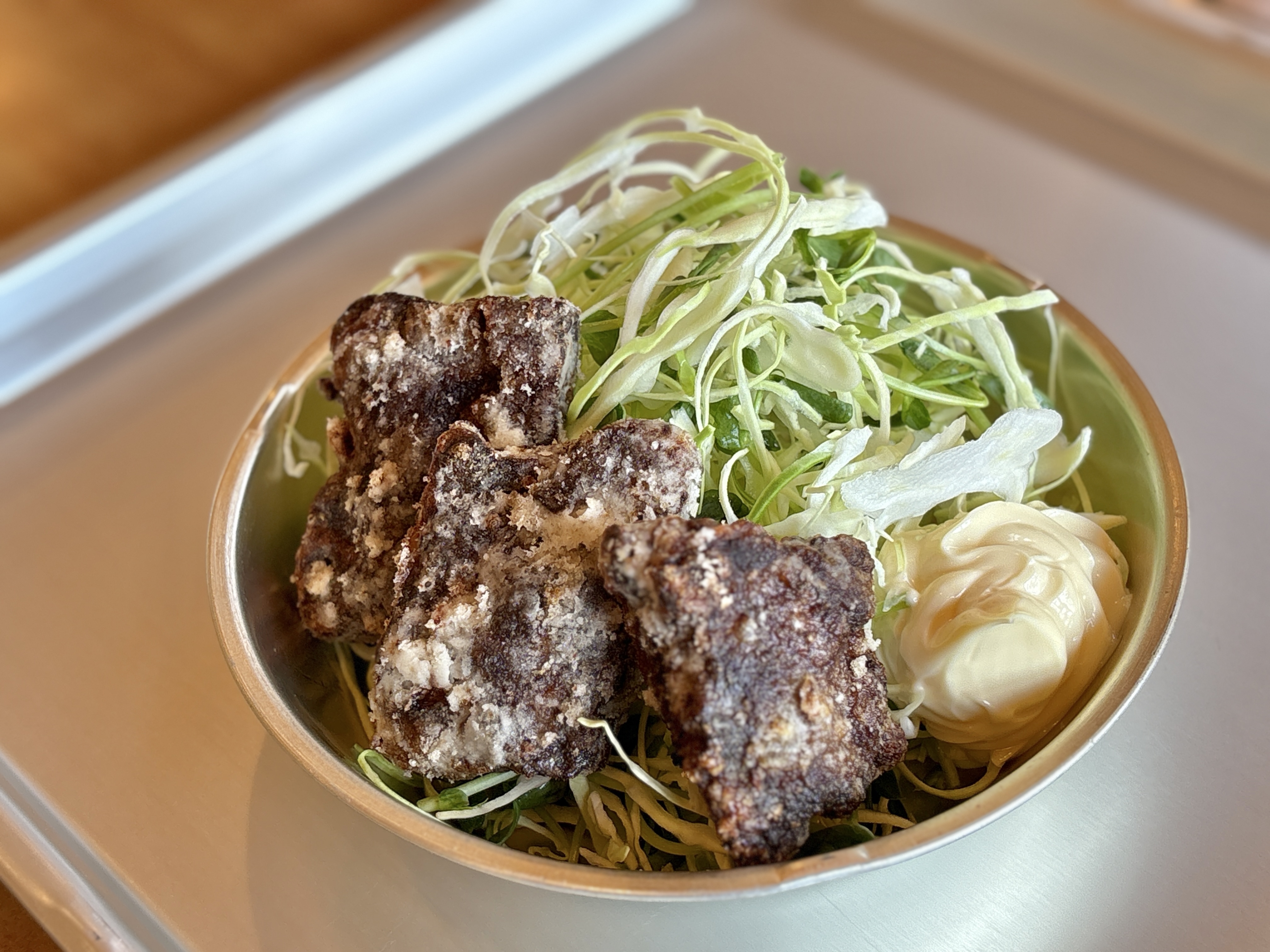 おやき学校2026学校給食(くじらの唐揚げ)