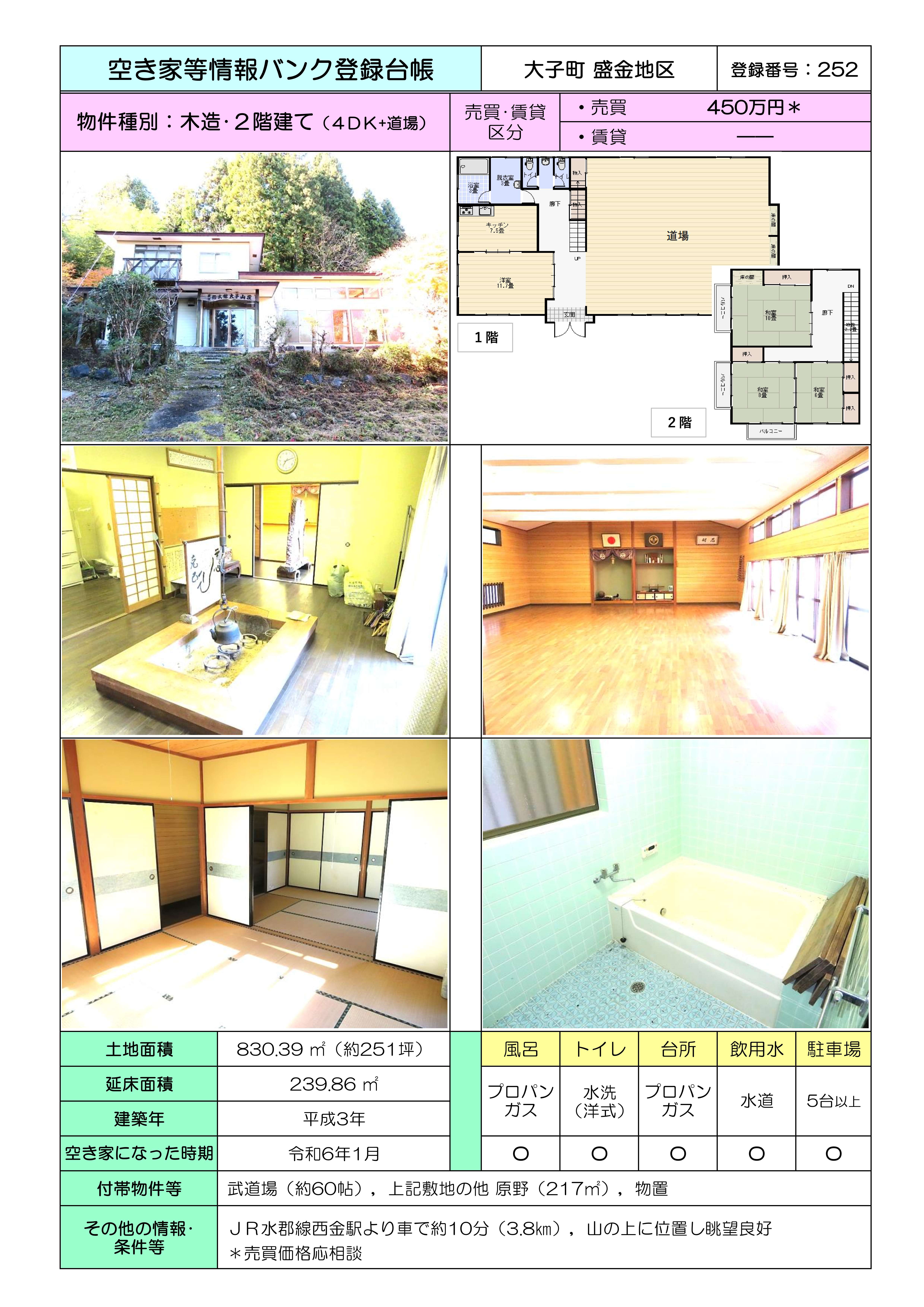大子町盛金【252】※価格変更 2